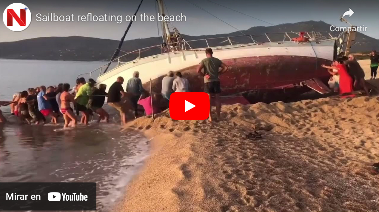 Sailboat Refloating On The Beach Nautica News