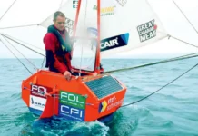 Andrew Bedwell : Cruzará el Atlántico en una embarcación del tamaño de un contenedor de basura Andrew Bedwell