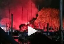 INCENDIO EN EL CLUB NÁUTICO OLIVOS