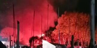 INCENDIO EN EL CLUB NÁUTICO OLIVOS
