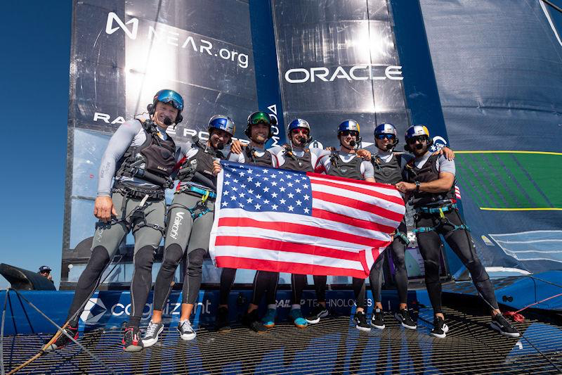 Victory of United States SailGP Team at the Range Rover France Sail